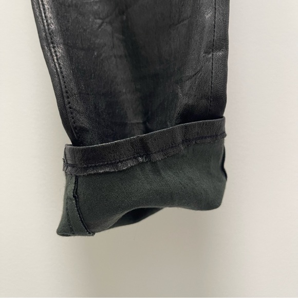 rag & bone The Leather Skinny Pants, Washed Black, 27 - Picture 5 of 13